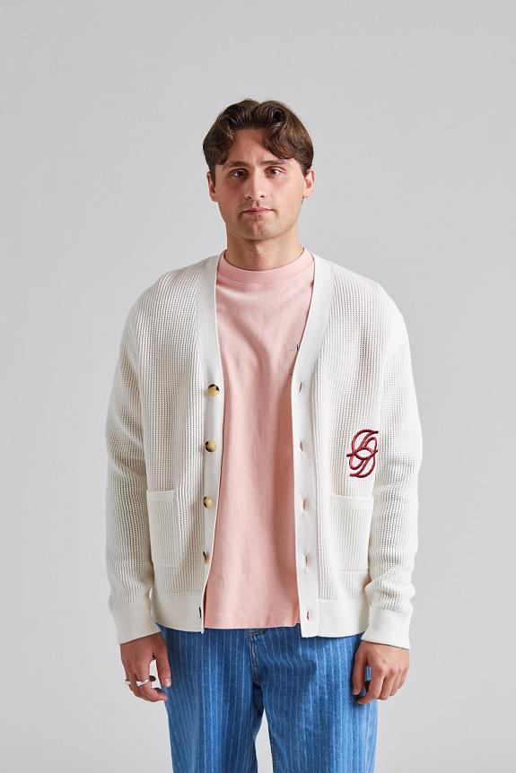 Drôle de Monsieur Le Cardigan Monogramme Cream-2
